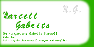 marcell gabrits business card